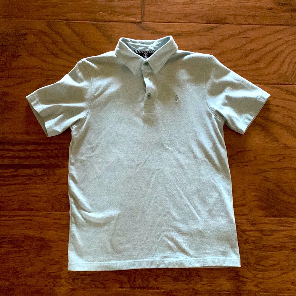 Volcom boys polo in green, size Medium